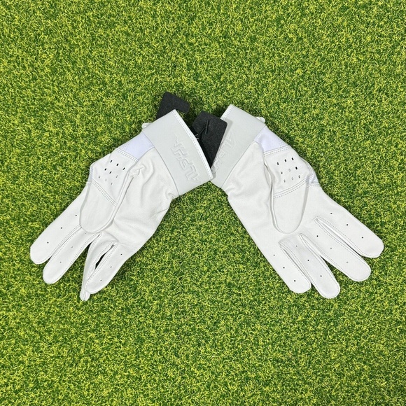 Nike Alpha Elite Size Large Baseball Batting Gloves White Black FD7816-132 - Picture 3 of 6